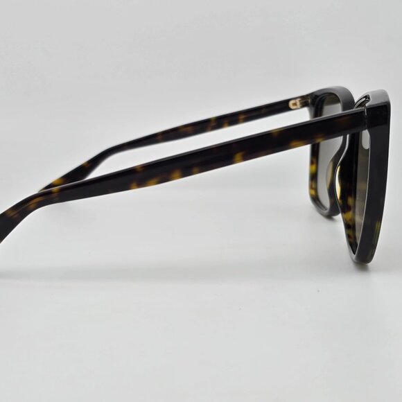Gucci GG0022S 003 Dark Havana Frame Grey Gradient Lens Square Sunglasses w/ Case - Picture 6 of 16